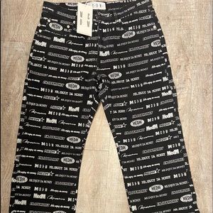 M.E.D.M. Mr. Enjoy Da Money Logo all over Jeans